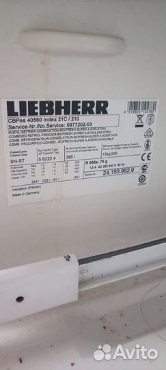 Холодильник liebherr CBPes 40560 бу