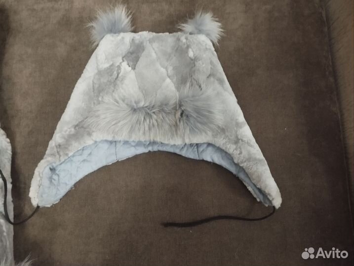 Шуба мутоновая с капюшоном детская