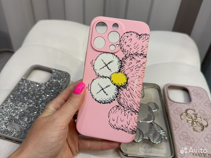 Чехол на iPhone 13 про guess swarovski