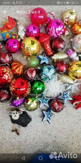 Елочные игрушки советские СССР старинные