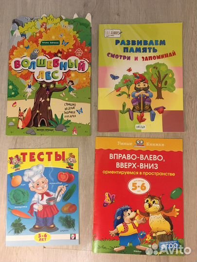 Обучающие книжки 5-6 лет Пакетом