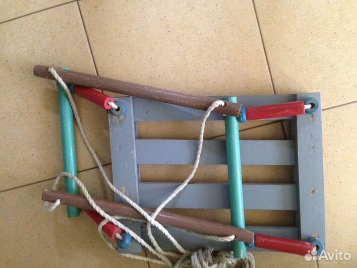 Качели детские деревянные