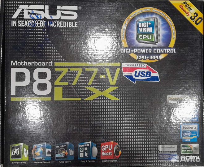 Материнская плата Asus P8Z77-V LX + i5-3470
