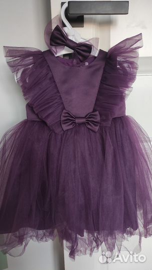 Нарядное платье для девочки 1 годик 80 86