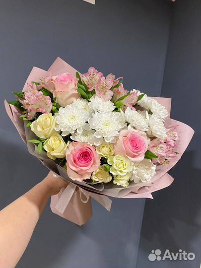 Букет цветов. Хризантемы. Доставка