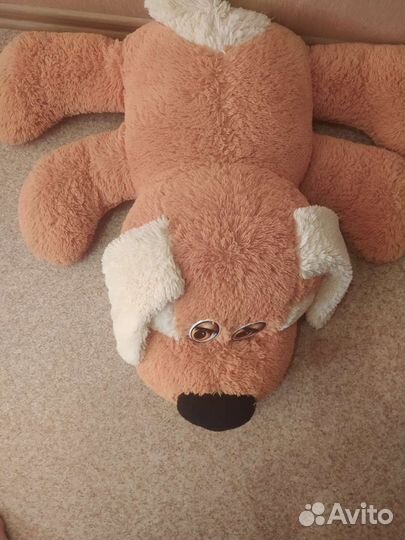 Игрушка большая плюшевая собака 70см