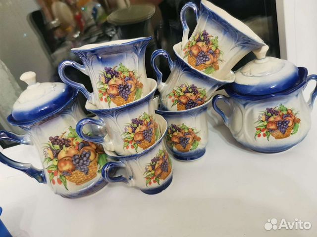 Набор чайник сахарница и кружки