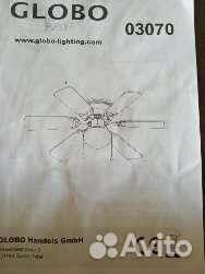 Потолочная люстра-вентилятор