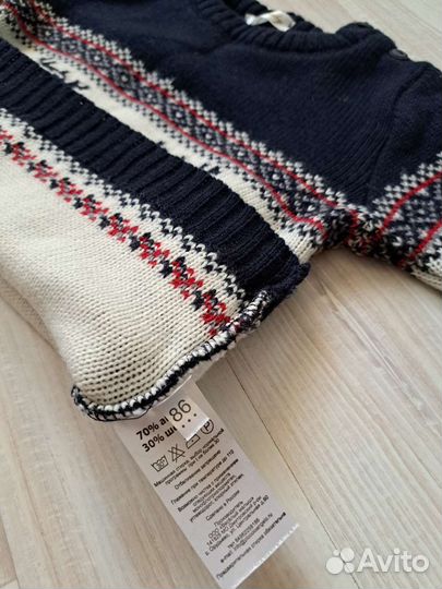 Вязаный костюм для ребёнка, новогодний