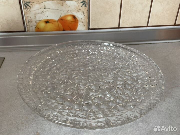 Хрустальное блюдо СССР