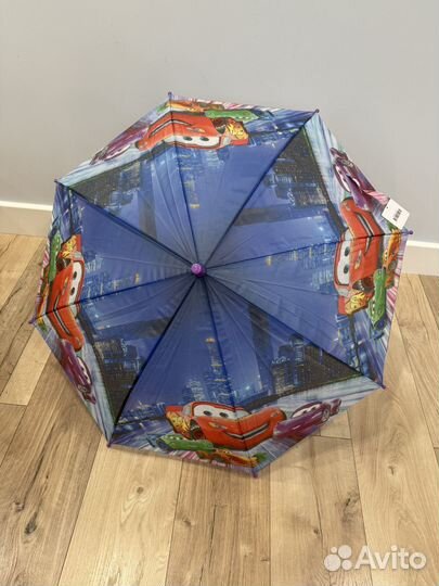 Зонт детский новый, Тачки