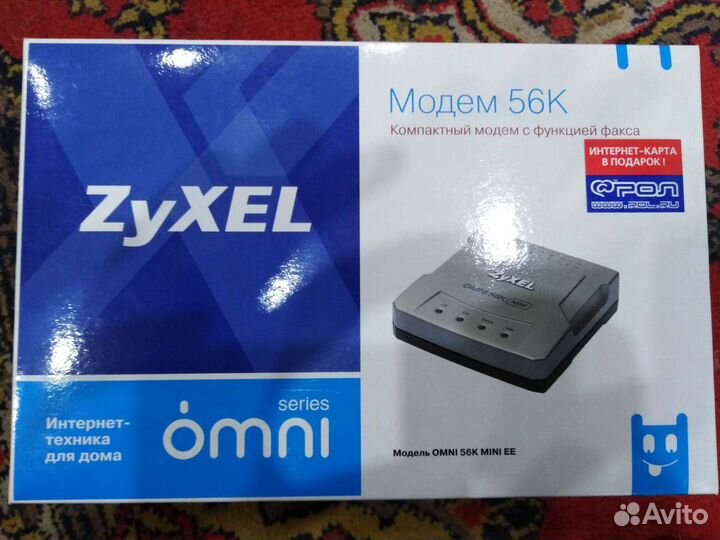 Модем ZyXel omni 56K mini EE, Модем WebStream