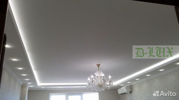 Потолок натяжной/установка