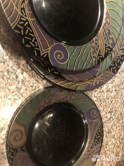 Посуда франция - бульонница, 6 тарелок