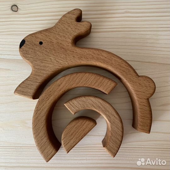 Пирамидка заяц, монтессори