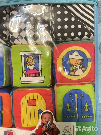 Мягкие кубики звенят окошки открываются