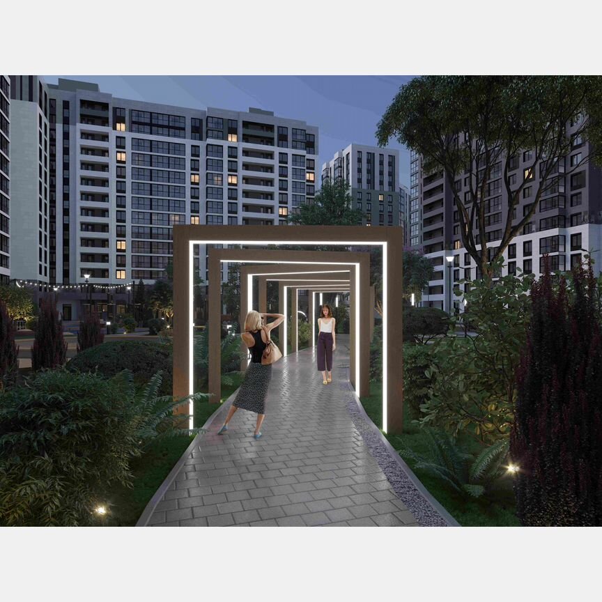 2-к. квартира, 71,8 м², 6/16 эт.