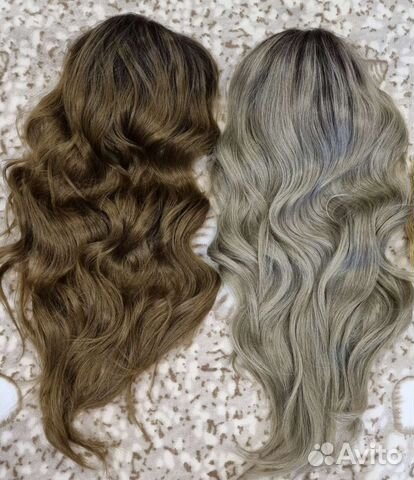 Парики на ленте повязке. Два цвета. Блонд. Шатен