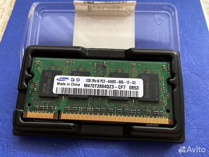 Оперативная память ddr2 1gb sodimm samsung