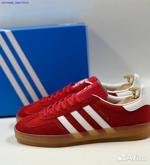 Кроссовки Adidas Gazelle Red (Арт.63773)