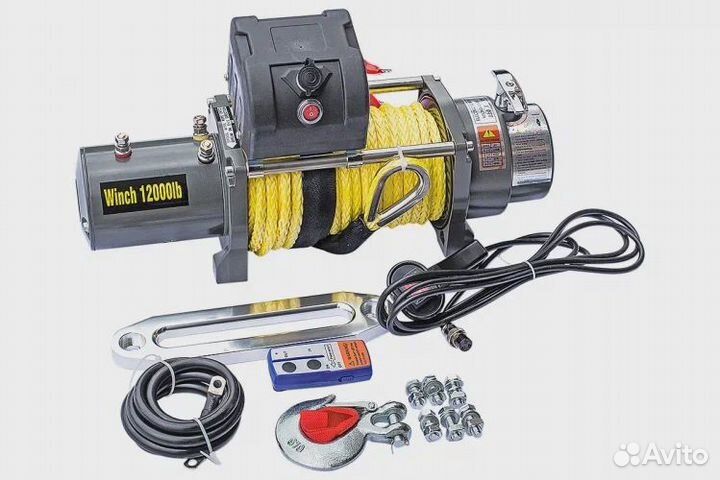 Лебедка электрическая 12V Electric Winch 12000lbs