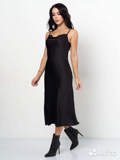 Платье комбинация шелковое женское вечернее новое