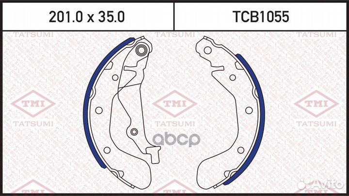 Колодки тормозные барабанные TCB1055 tatsumi