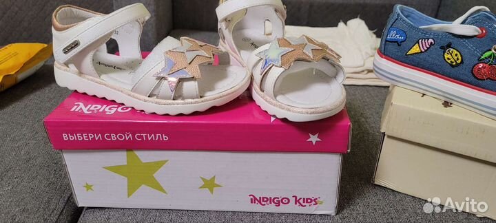 Босоножки для девочки 32 размер новые