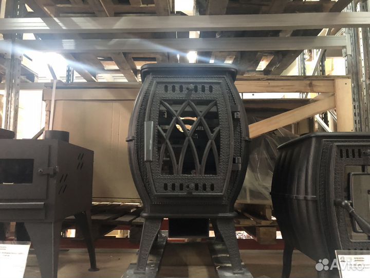 Печь-камин Прометалл отопительно-варочная