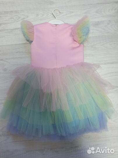 Платье для девочки 110 116 единорог пышное