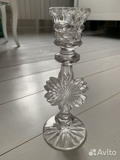 Подсвечник хрусталь СССР новый