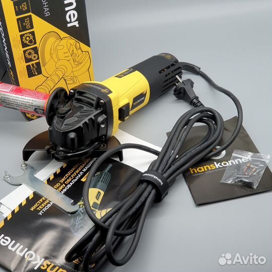 Ушм Hanskonner HAG90121P, 125 мм, 1200 Вт