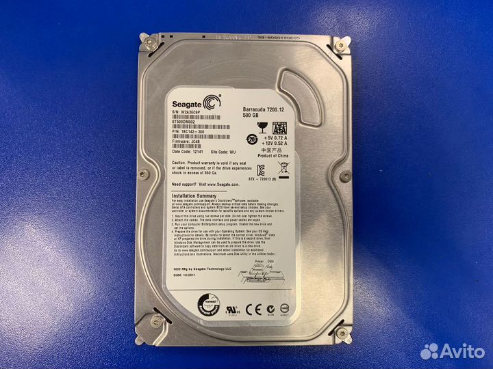 Жесткий Диск 500Гб Seagate