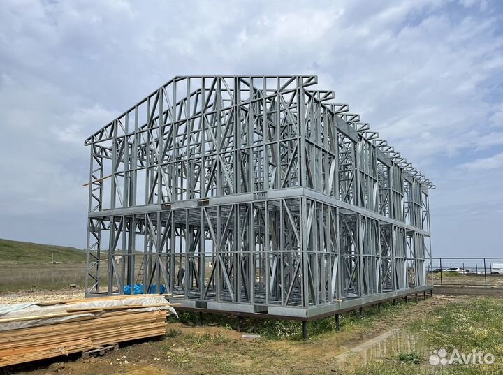 Лстк каркас двухэтажной гостиницы