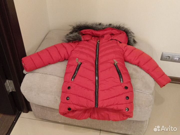 Куртка зимняя для девочки 98-110
