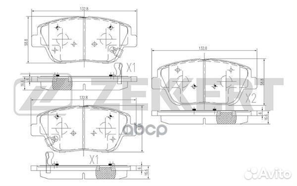 Колодки торм. диск. передн. Kia Optima III 12