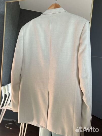 Пиджак оверсайз молочный