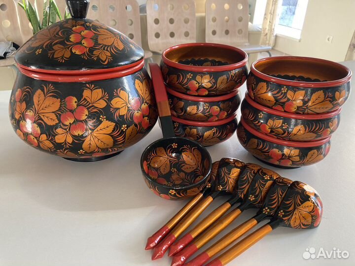 Сервиз хохлома