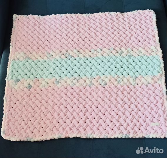 Плюшевый плед для новорождённых 80*85