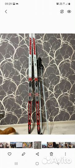 Беговые лыжи и ботинки