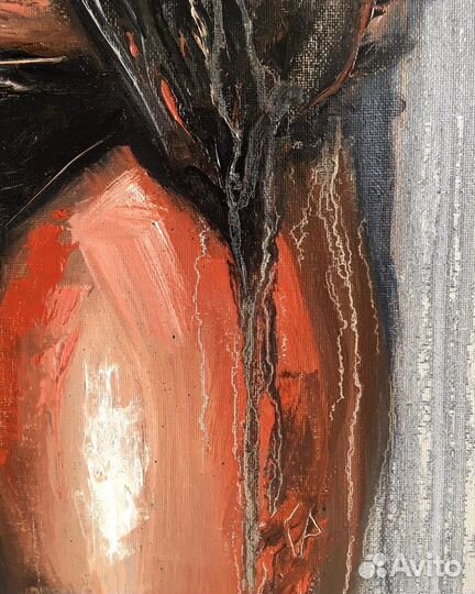 Картина маслом на холсте женщина ню