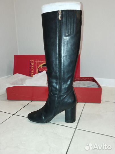 Сапоги женские осенние кожа 38 Graciana