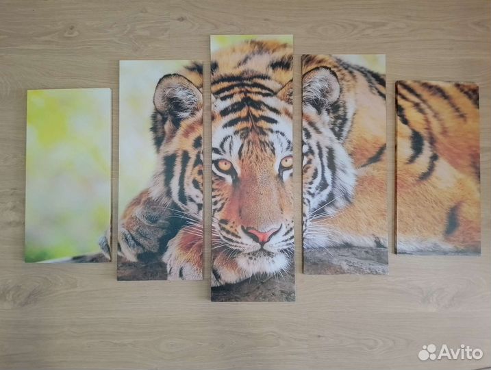 Картина в интерьер тигр