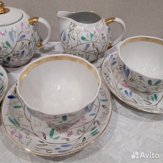 Предметы сервиза лфз Душистый горошек
