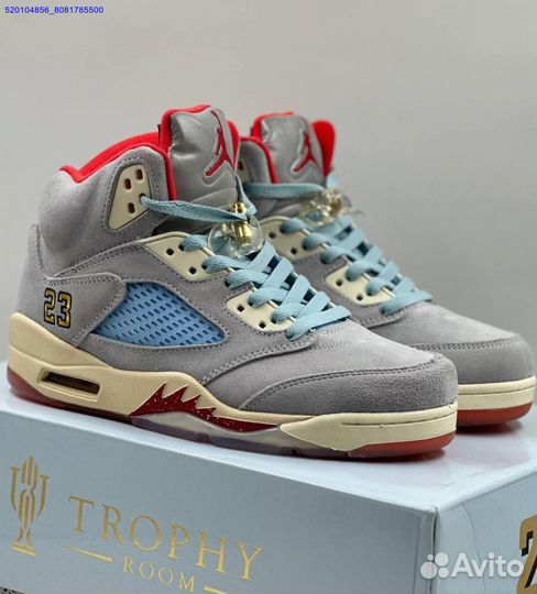 Кроссовки Nike Air Jordan 5 Retro Grey (Арт.50814)