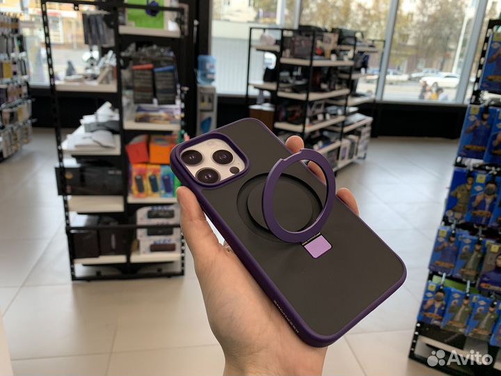 Премиум чехол с MagSafe и подставкой для iPhone