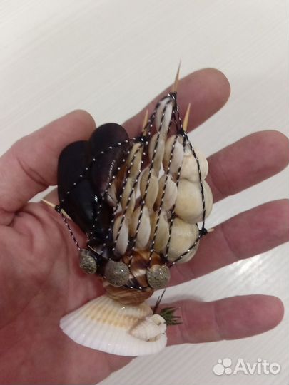 Сувенир,кораблик из ракушек