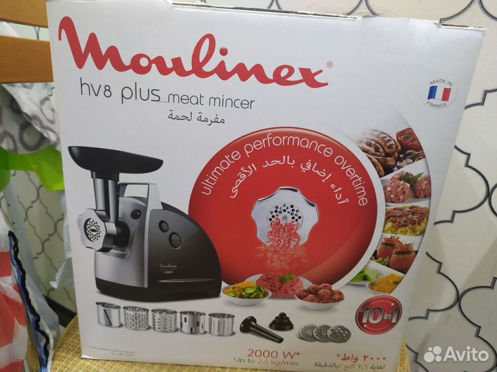 Мясорубка 10в1 Мoulinex hv8