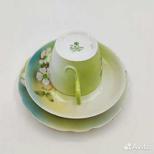 Чайное трио фабрика М.С.Кузнецова 19-20вв