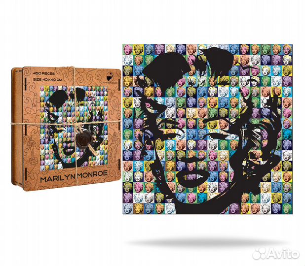 Пазлы деревянные для взрослых/Мэрилин Монро/игра